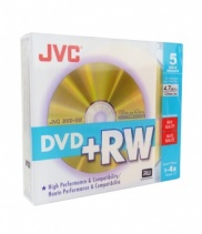 DVD+RW JVC 5 Pack Premium in Slim Case